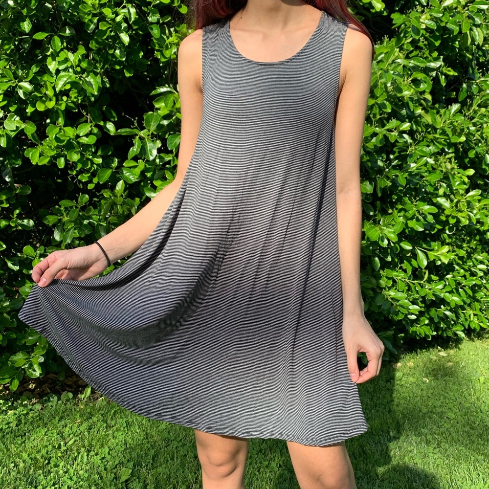 AEO striped shift dress